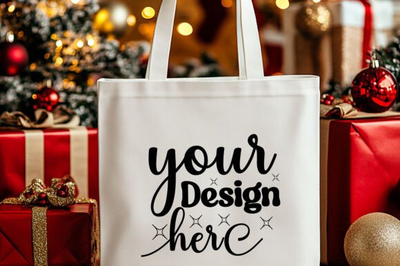 A Designer's Look at the Christmas Tote Bag Mockup 22