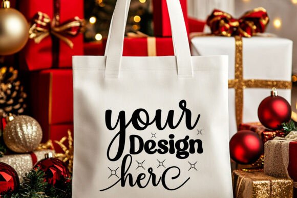 A Designer's Review of the Christmas Tote Bag Mockup 3