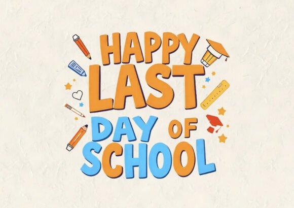 An Embroidery Designer's Take on the Happy Last Day of School Design