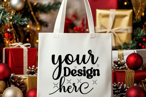 Evaluating Christmas Tote Bag Mockup 43 for Real Embroidery Projects